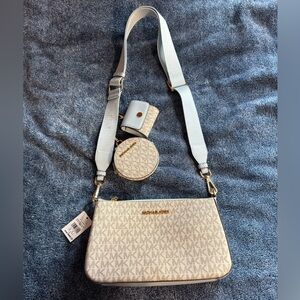 Michael Kors Cream Crossbody Bag Set